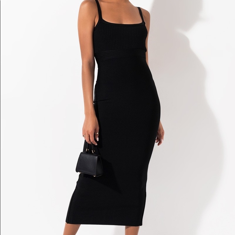 Akira bandage maxi dress